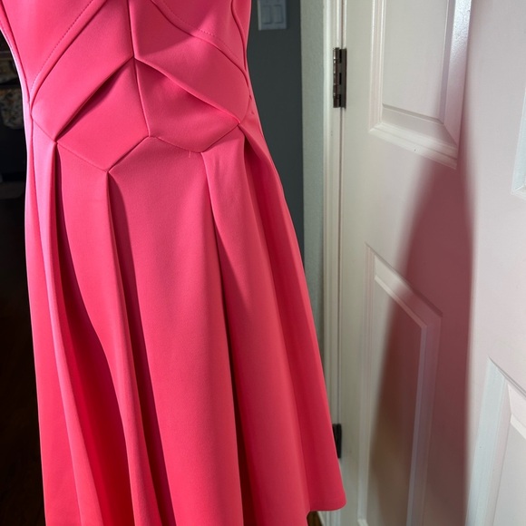 Ted Baker Mitton Fit & Flare Pink Skater Preppy Cocktail Night Out Dress Sz 2 - Picture 5 of 14